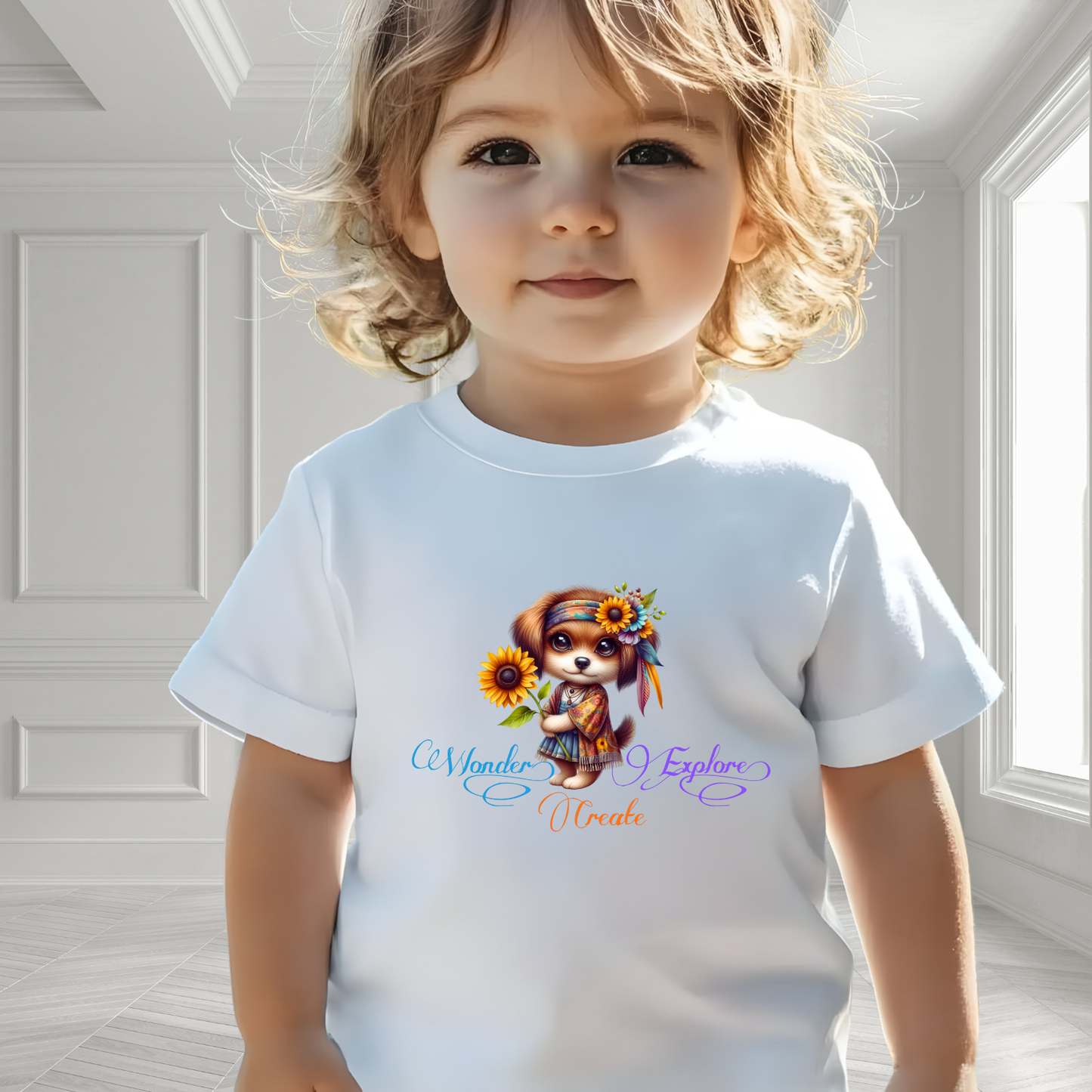 Wonder, Explore, Create Toddler T-Shirt