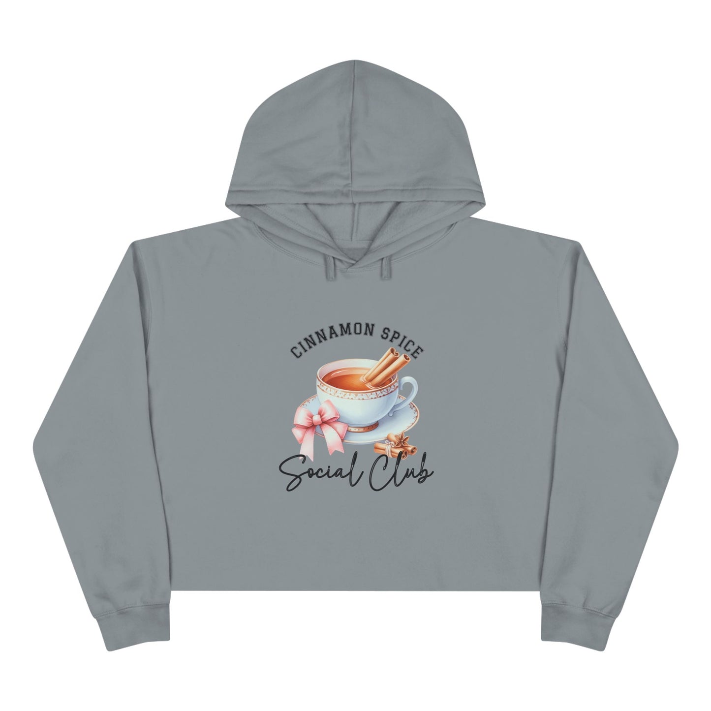Cinnamon Spice Social Club Crop Hoodie