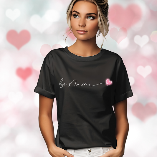 Be Mine Pink Heart T‑Shirt
