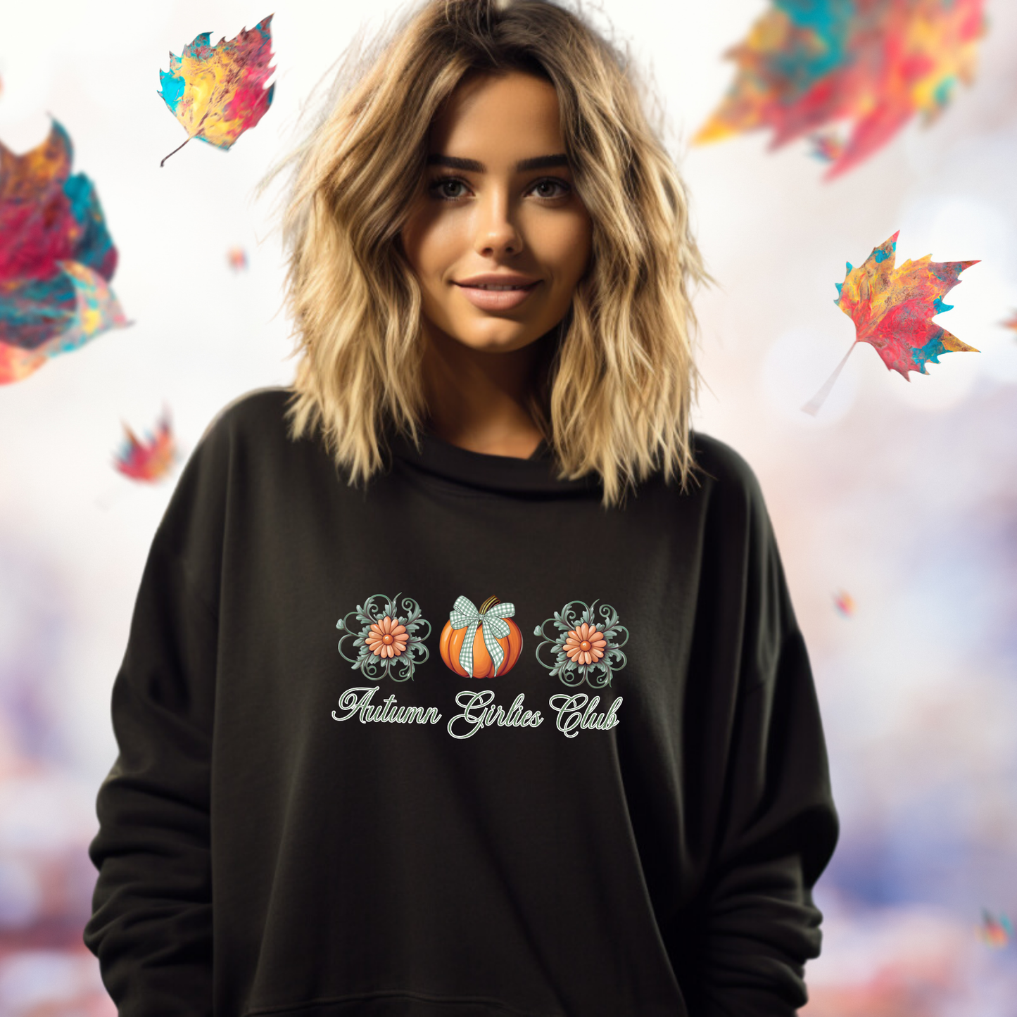 Autumn Girlies Club Crewneck Sweatshirt