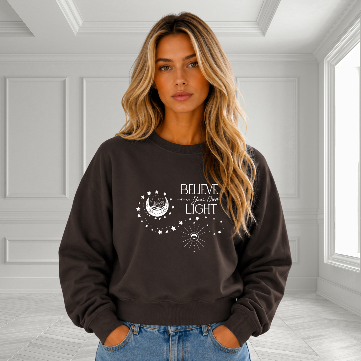 Believe In Your Own Light Crewneck Sweatshirt