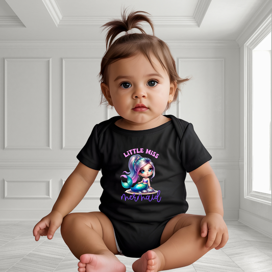 Little Miss Mermaid Infant Short Sleeve Onesie