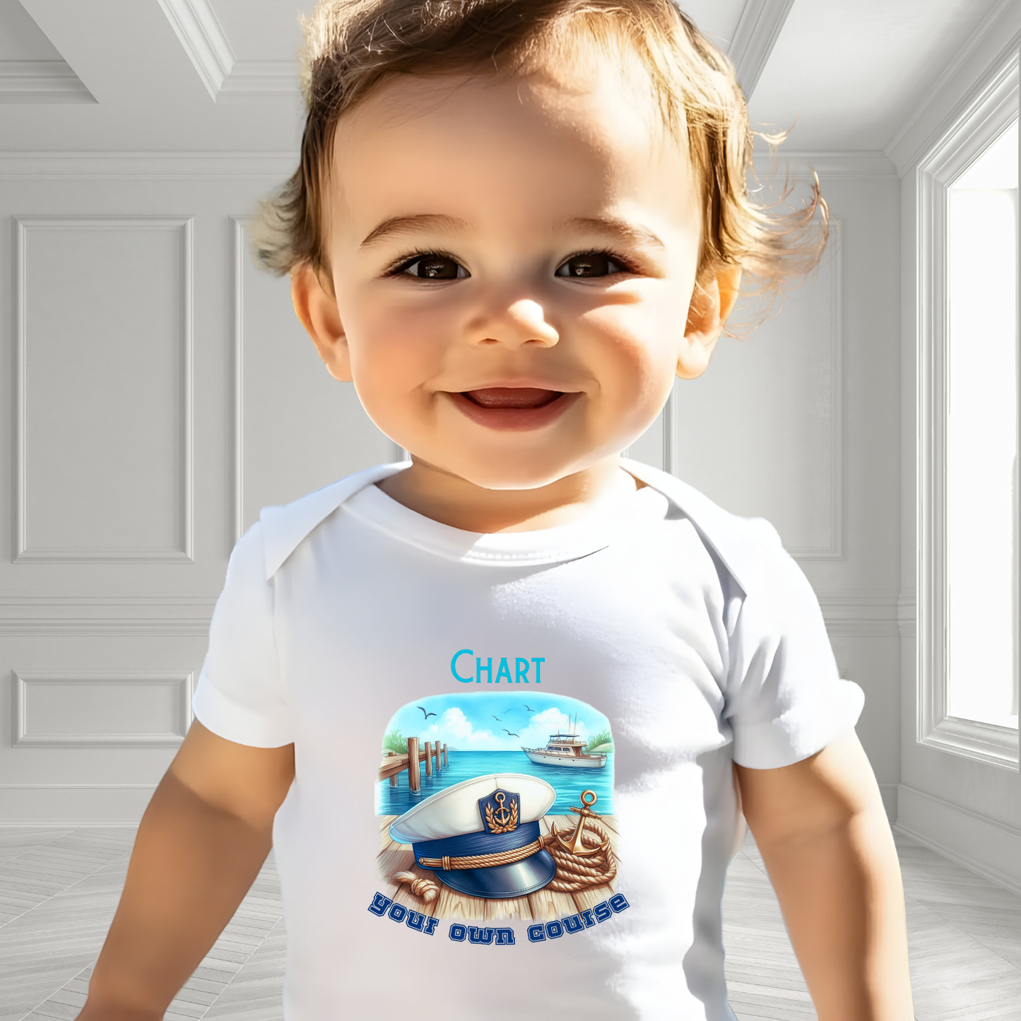 Chart Your Own Course Infant Short Sleeve Onesie