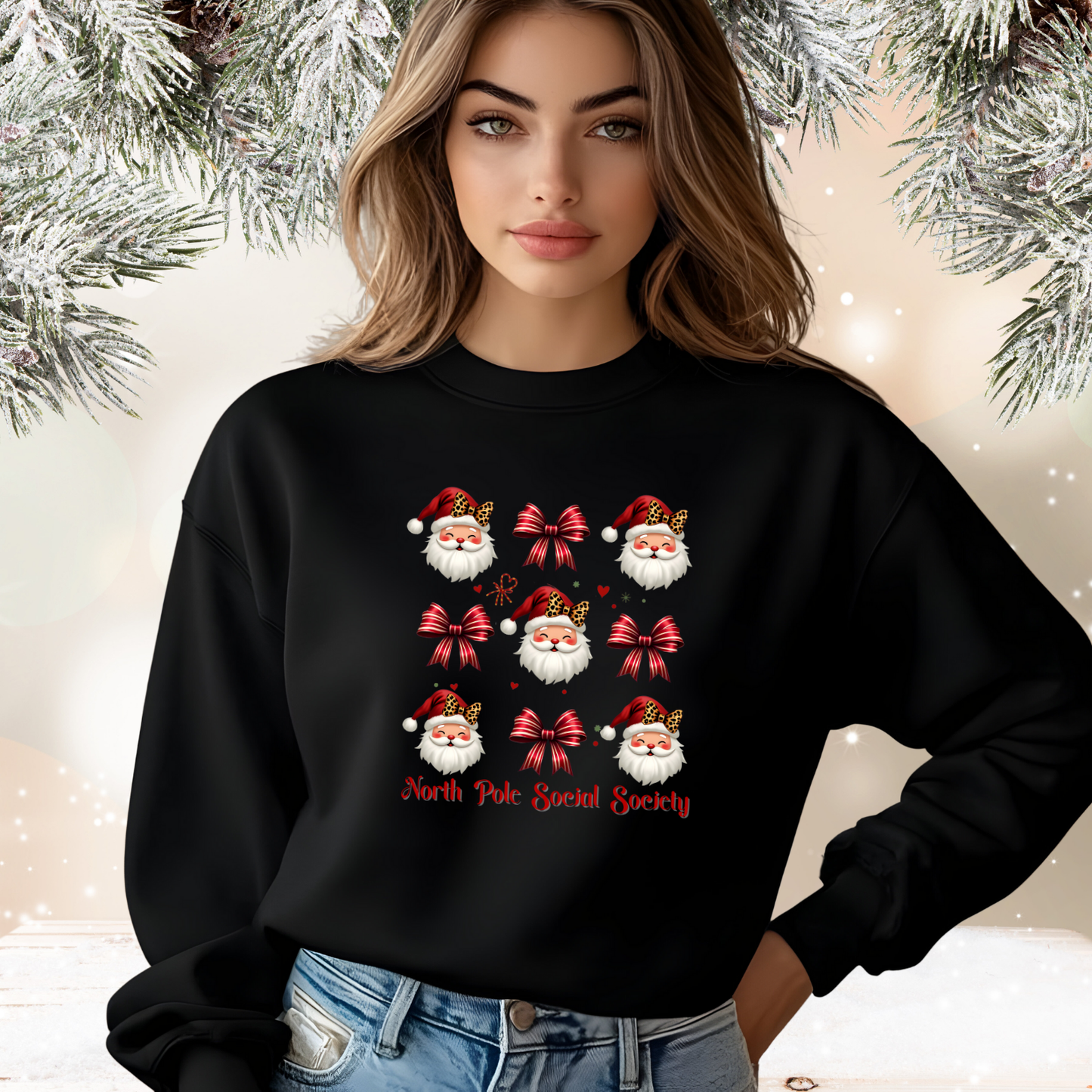 North Pole Social Society Crewneck Sweatshirt