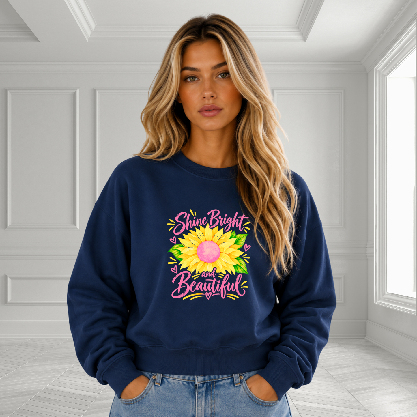 Shine Bright And Beautiful Crewneck Sweatshirt