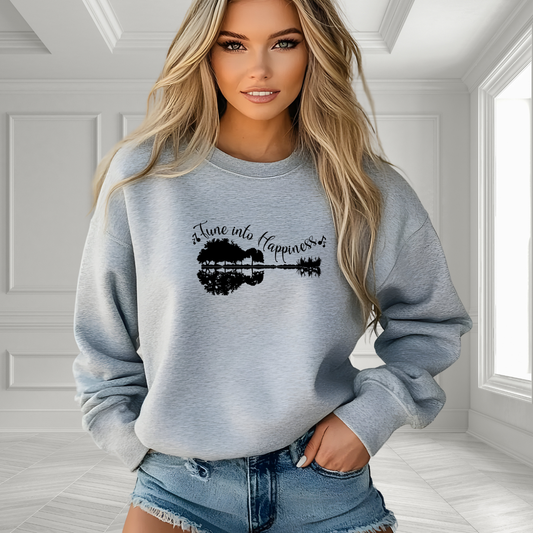 Tune Into Happiness Crewneck Sweatshirt