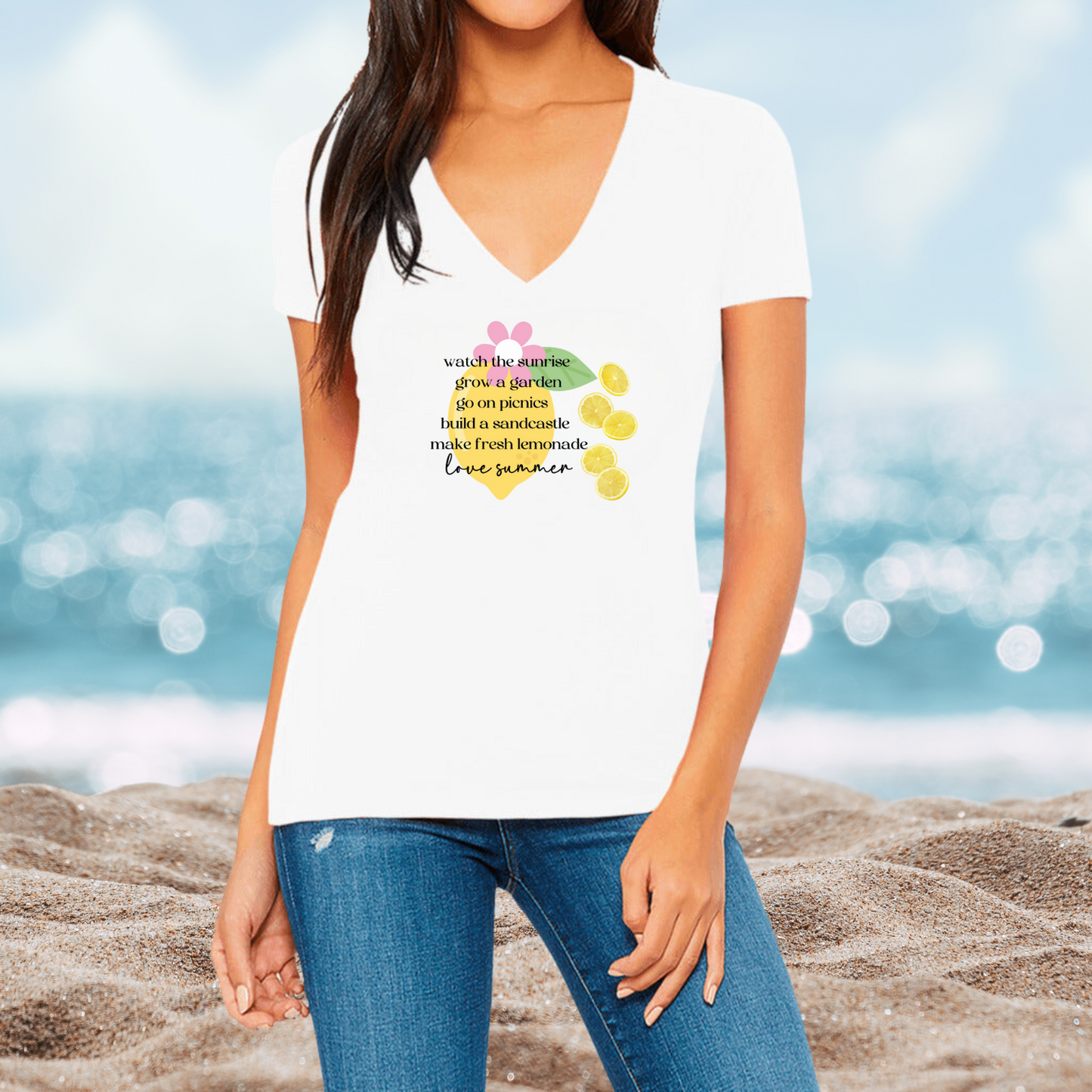 Love Summer V-Neck T-Shirt