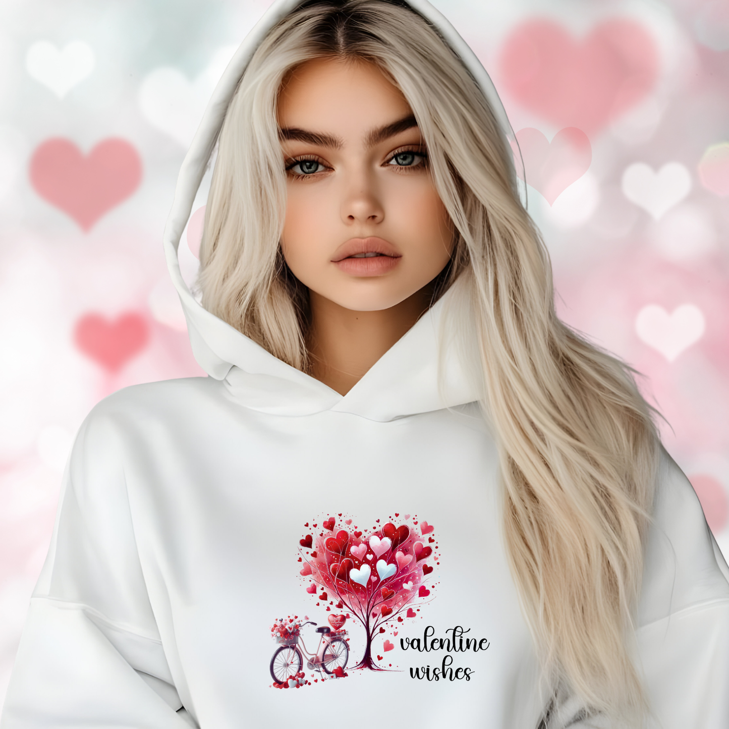 Valentine Wishes Crop Hoodie