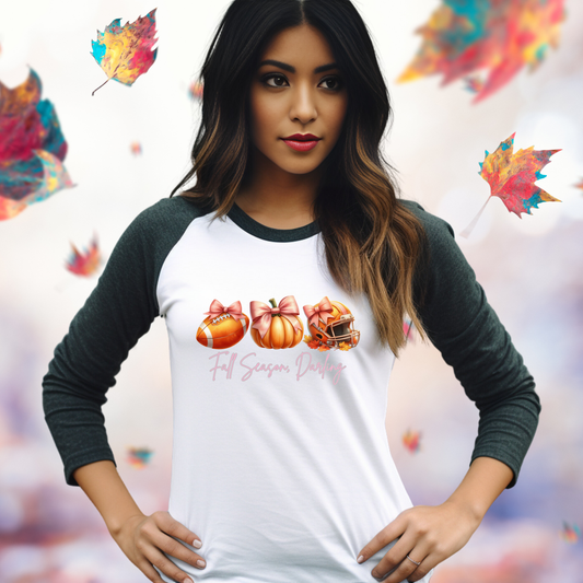 Fall Season Darling Baseball Tee