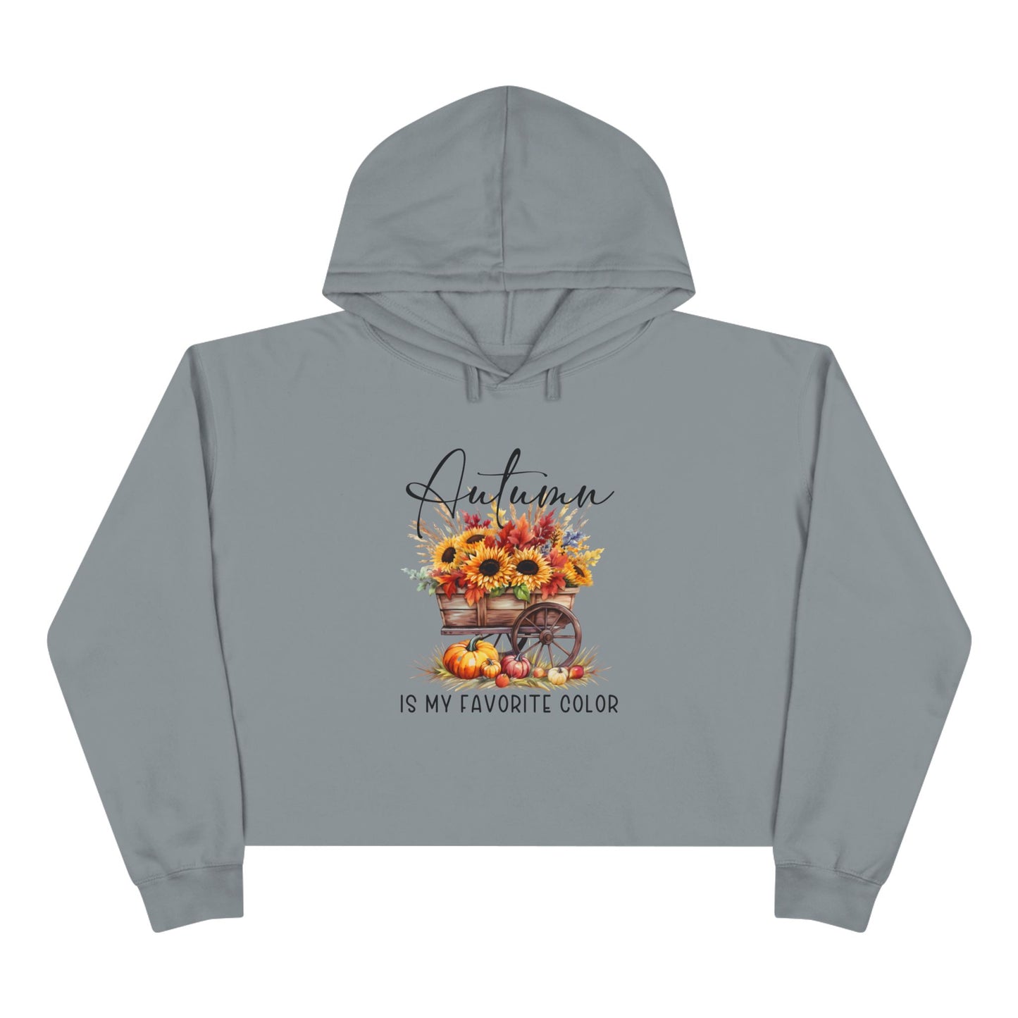 Autumn Is My Favorite Color Crop Hoodie
