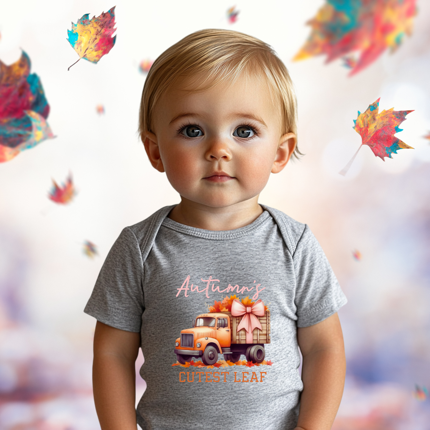 Autumn’s Cutest Leaf Infant Short Sleeve Onesie