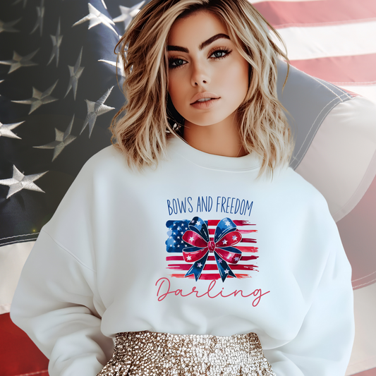 Bows And Freedom Darling Crewneck Sweatshirt