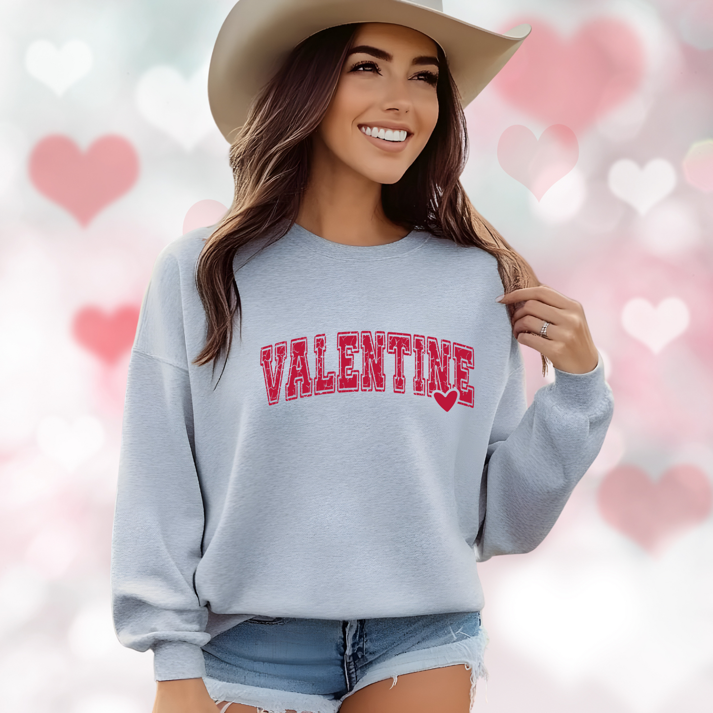 Varsity Valentine Crewneck Sweatshirt