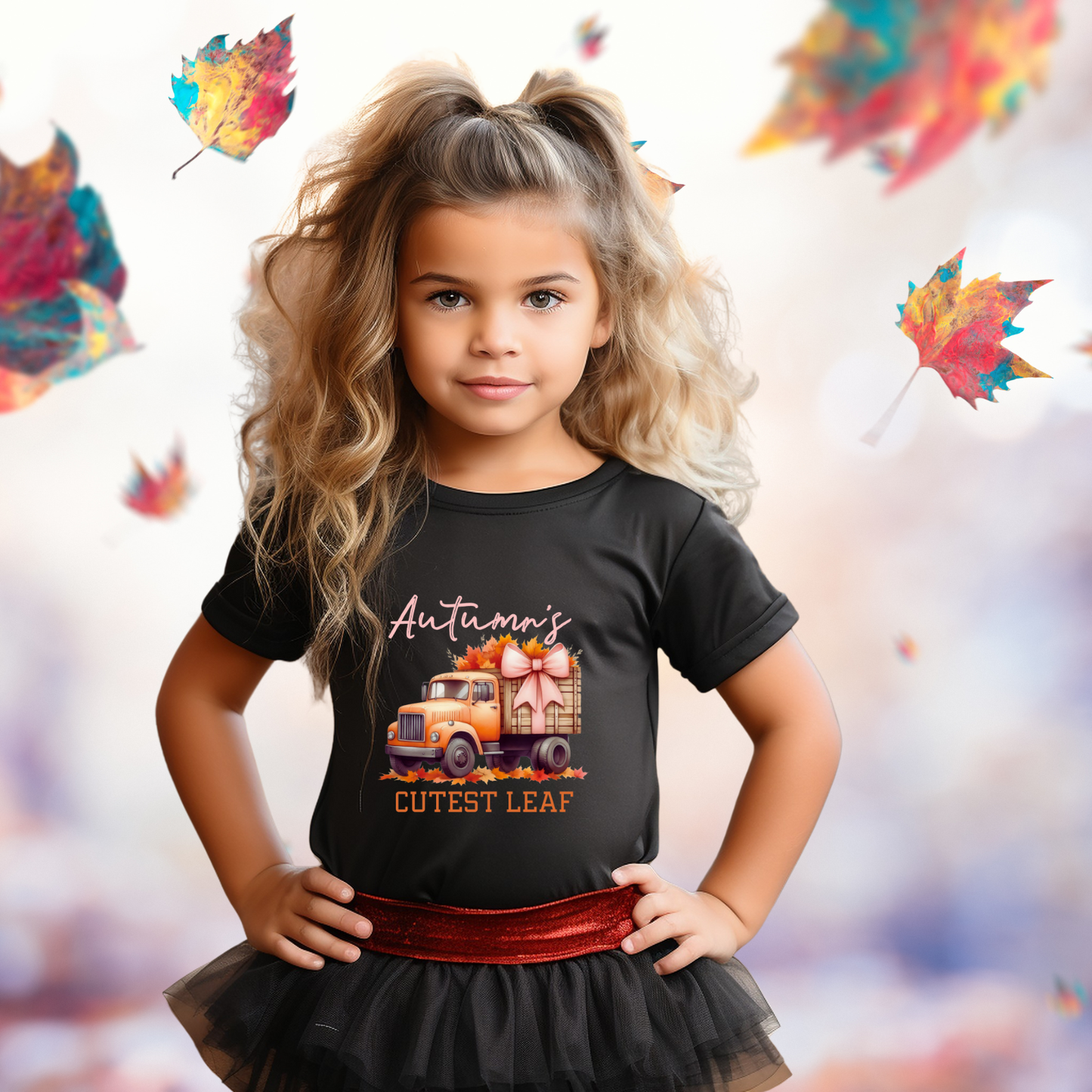 Autumn’s Cutest Leaf Kid’s T-Shirt