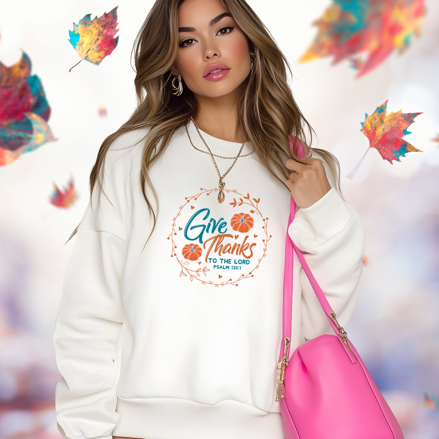 Give Thanks To The Lord Crewneck Sweatshirt