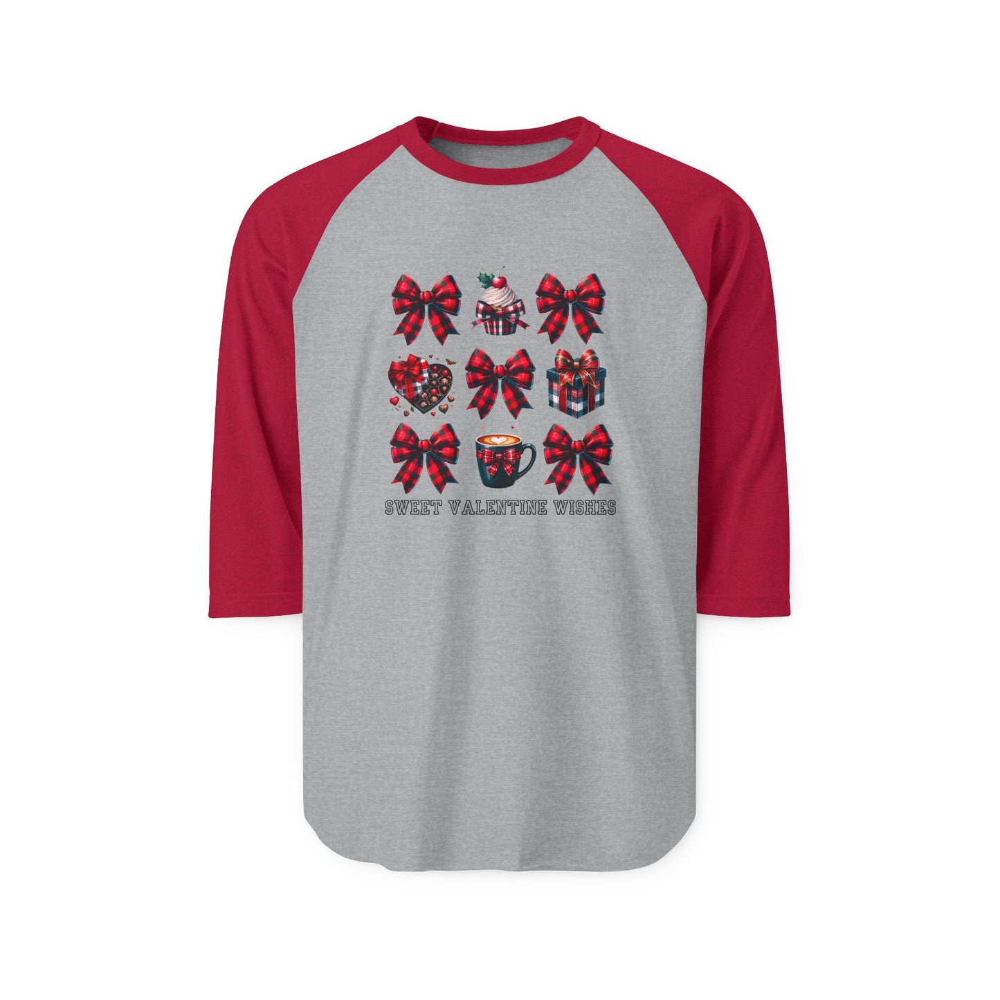 Sweet Valentine Wishes Baseball Tee