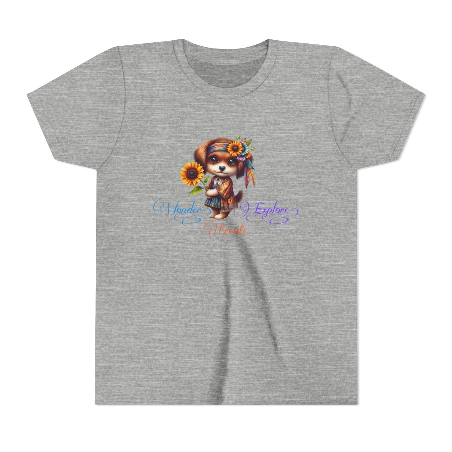Wonder, Explore, Create Kid’s T-Shirt