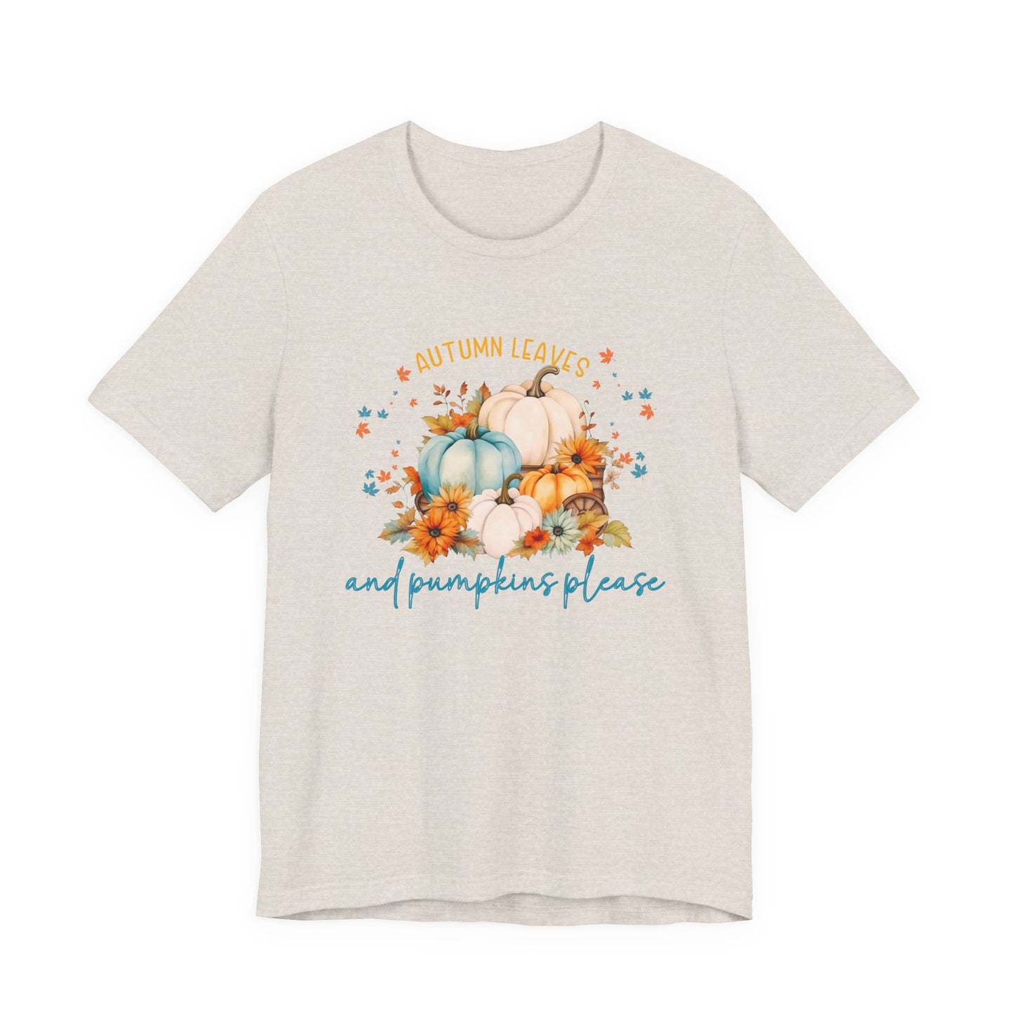 Autumn Leaves & Pumpkins Please T-Shirt