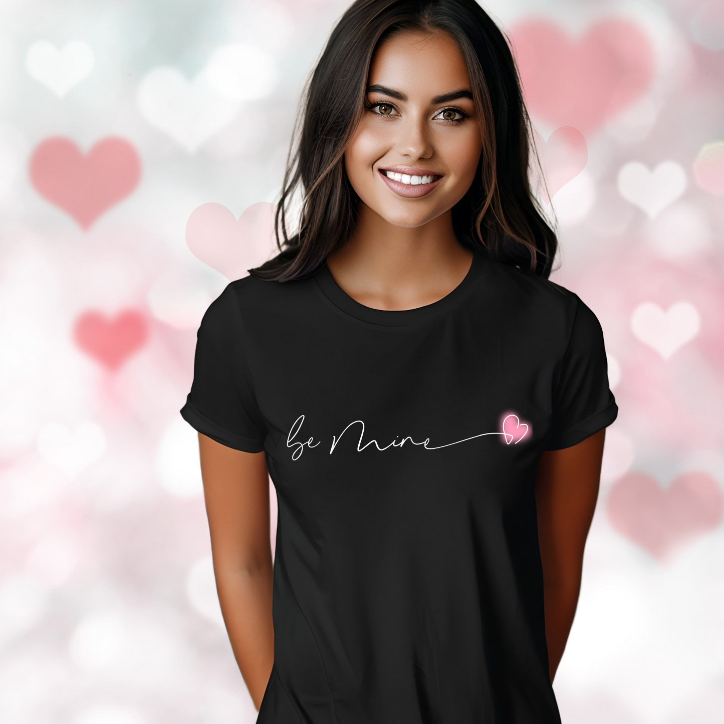 Be Mine Pink Heart T‑Shirt