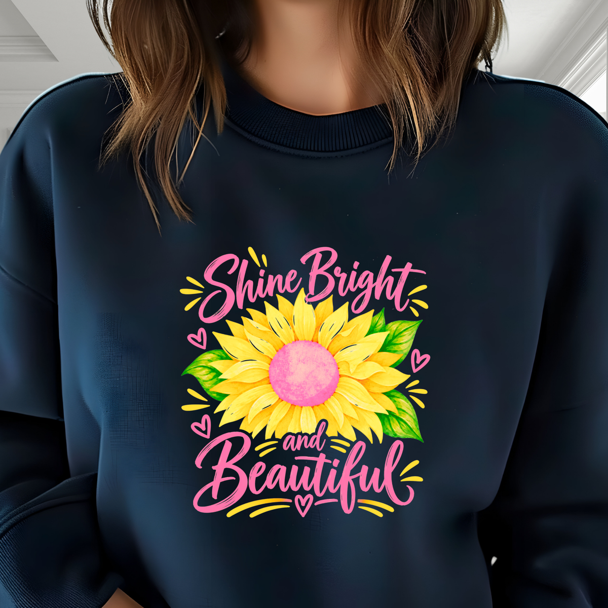 Shine Bright And Beautiful Crewneck Sweatshirt