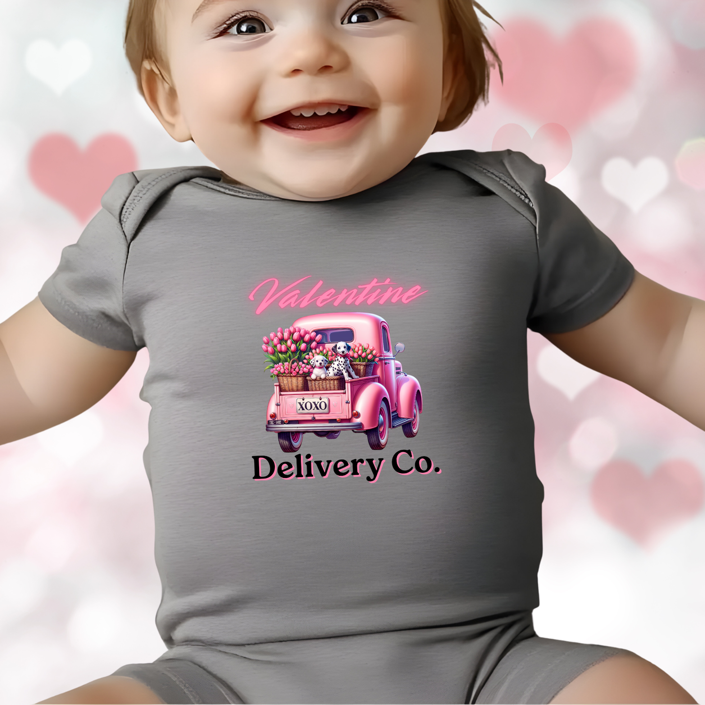 Valentine Delivery Co. Infant Short Sleeve Onesie