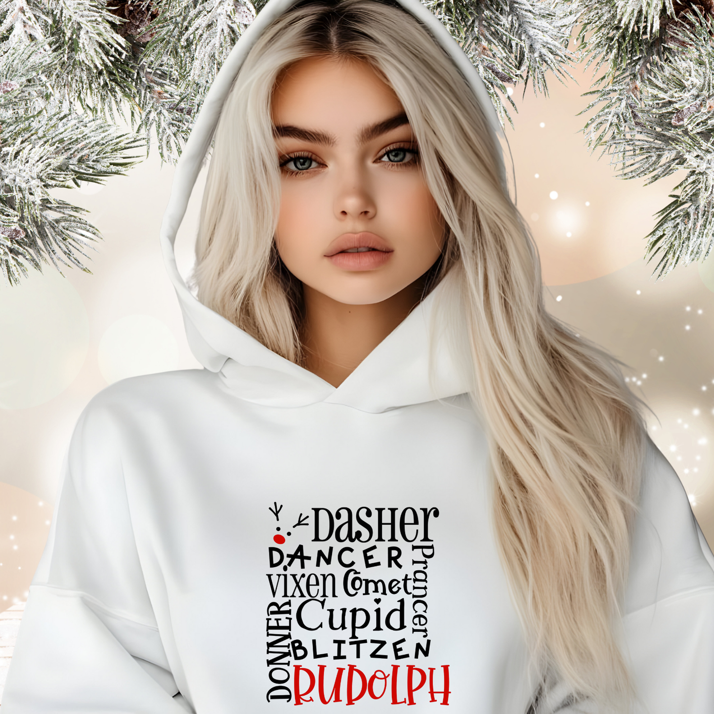 Rudolph Crop Hoodie