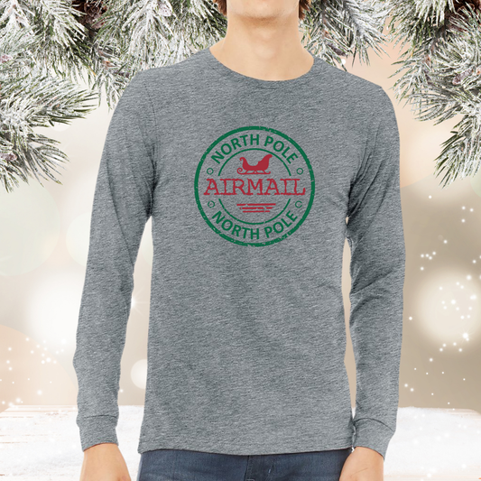North Pole Airmail Long Sleeve Tee