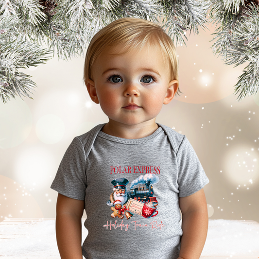 Polar Express Infant Short Sleeve Onesie