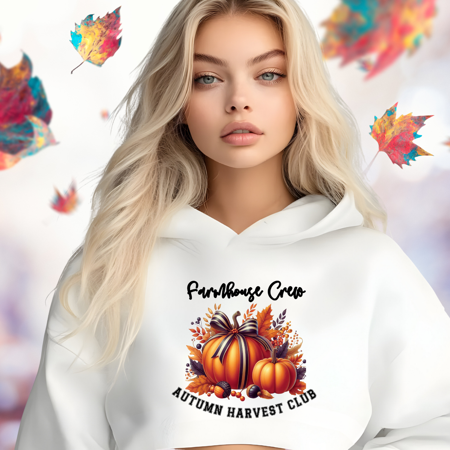 Farmhouse Crew Crop Hoodie