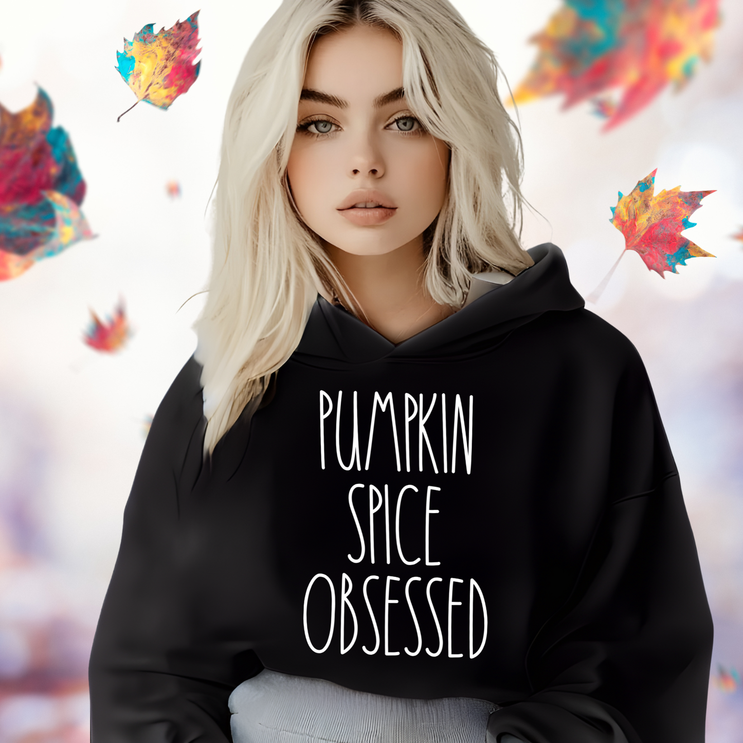 Pumpkin Spice Obsessed Crop Hoodie