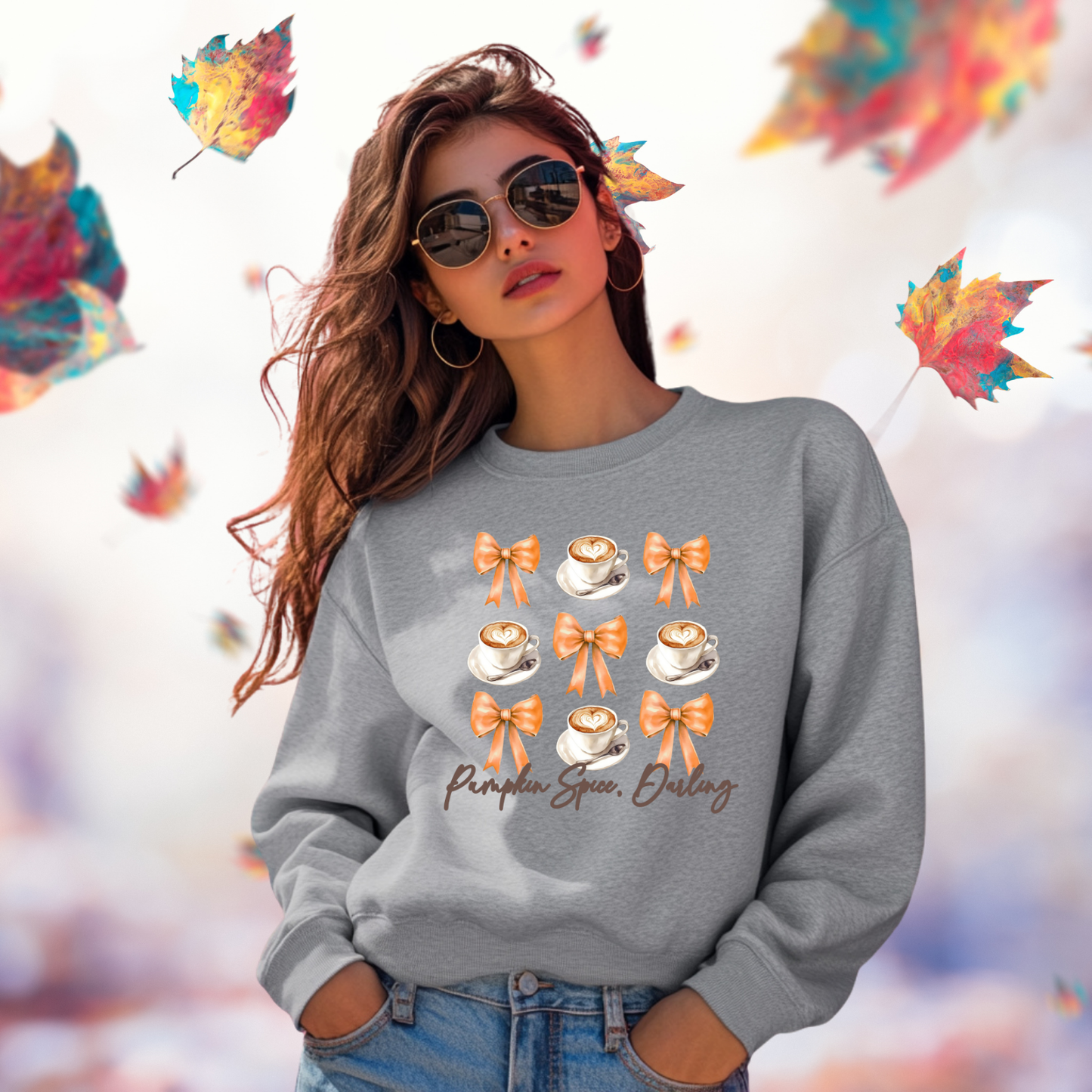Pumpkin Spice, Darling Crewneck Sweatshirt