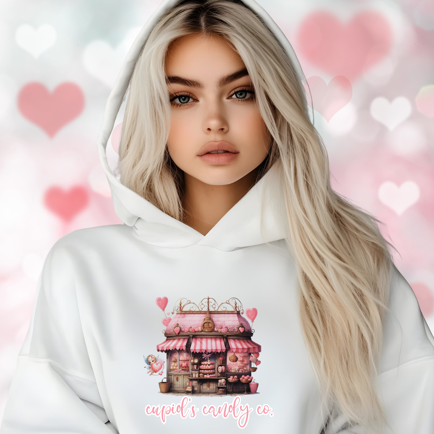 Cupid’s Candy Co. Crop Hoodie