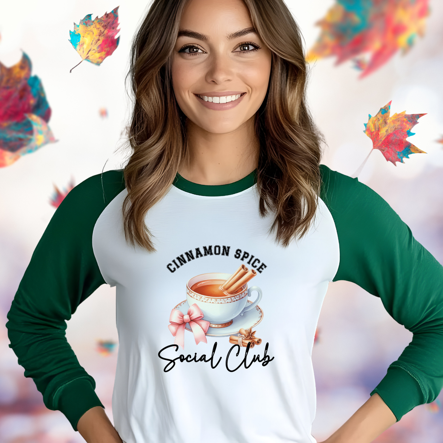 Cinnamon Spice Social Club Baseball Tee