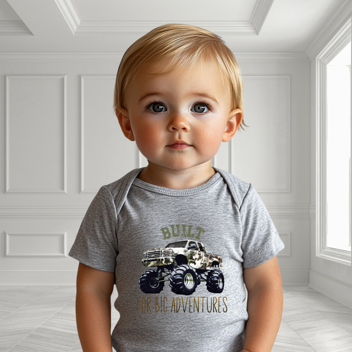 Built For Big Adventures Infant Short Sleeve Onesie
