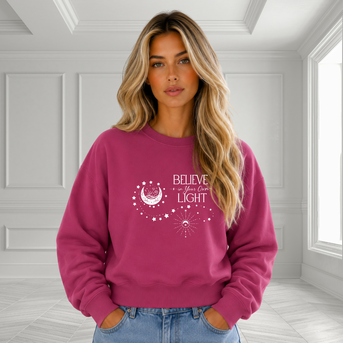 Believe In Your Own Light Crewneck Sweatshirt