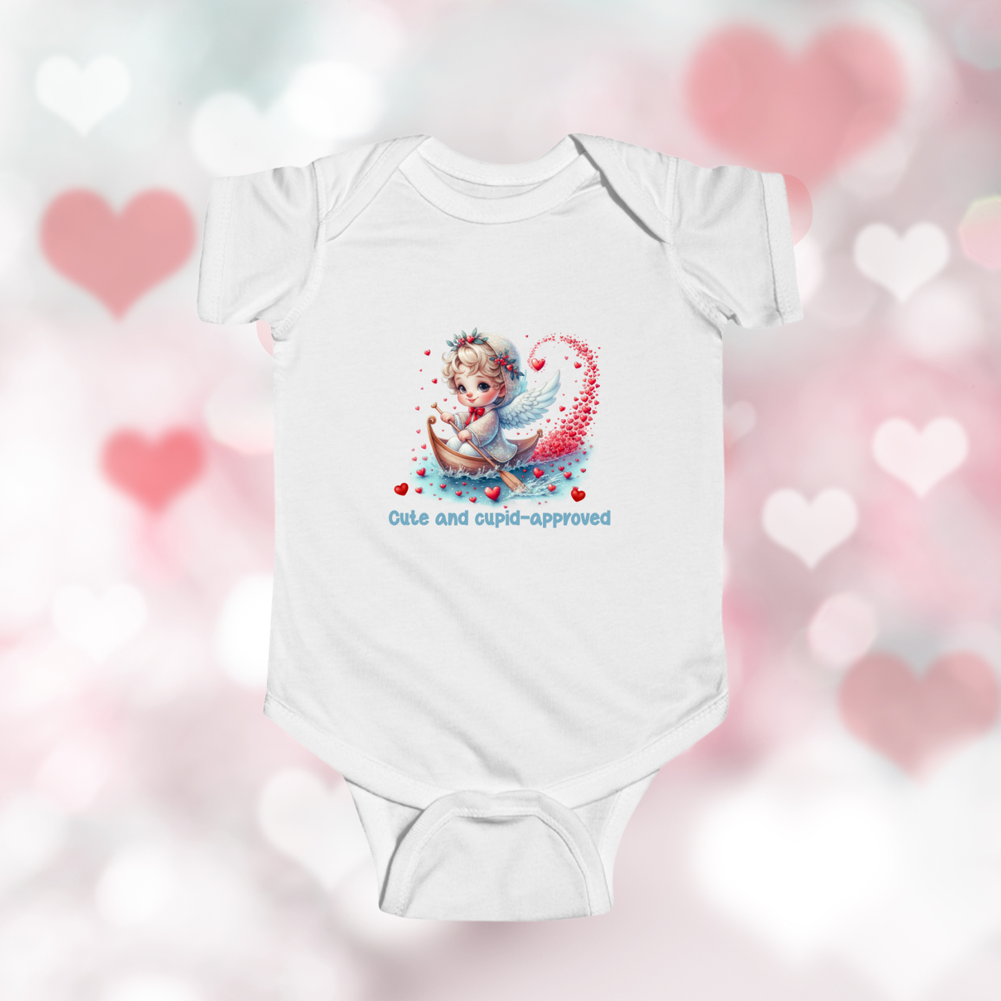 Cute And Cupid Approved Infant Short Sleeve Onesie