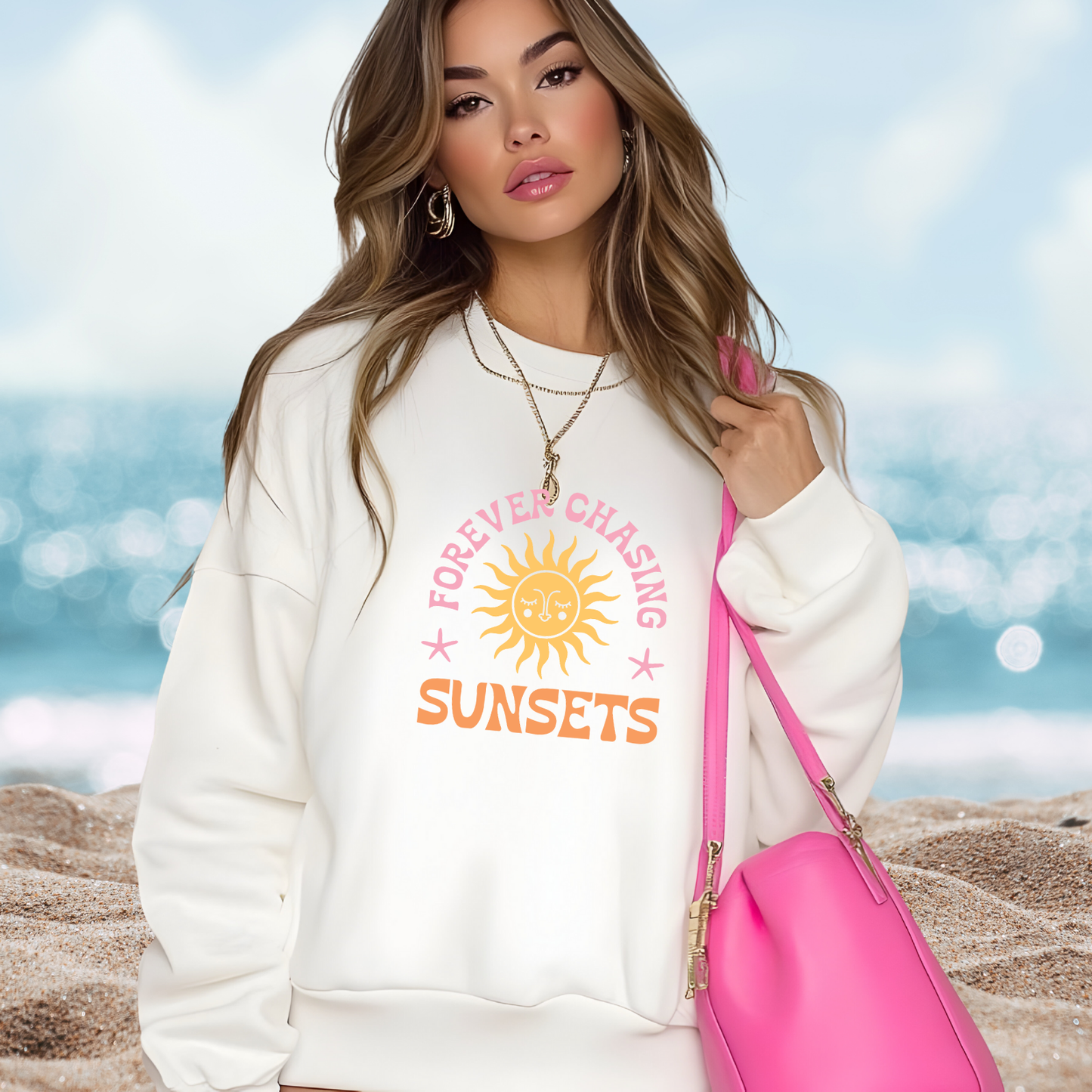 Forever Chasing Sunsets Crewneck Sweatshirt