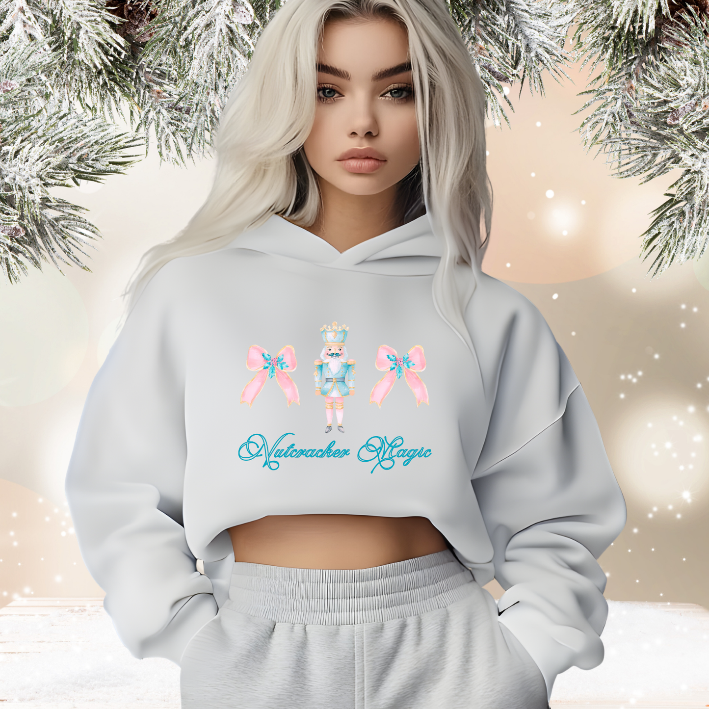 Nutcracker Magic Crop Hoodie