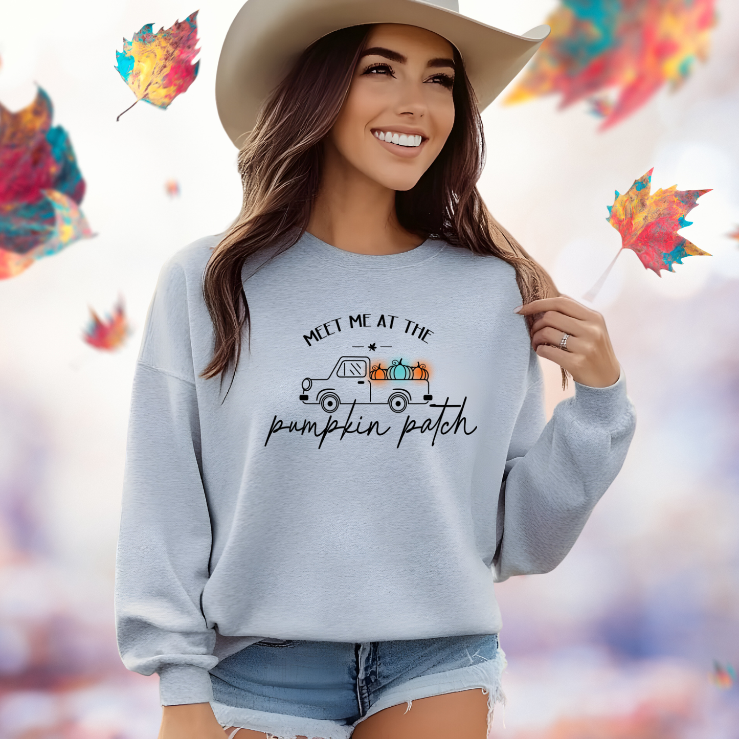 Meet Me At The Pumpkin Patch Crewneck Sweatshirt