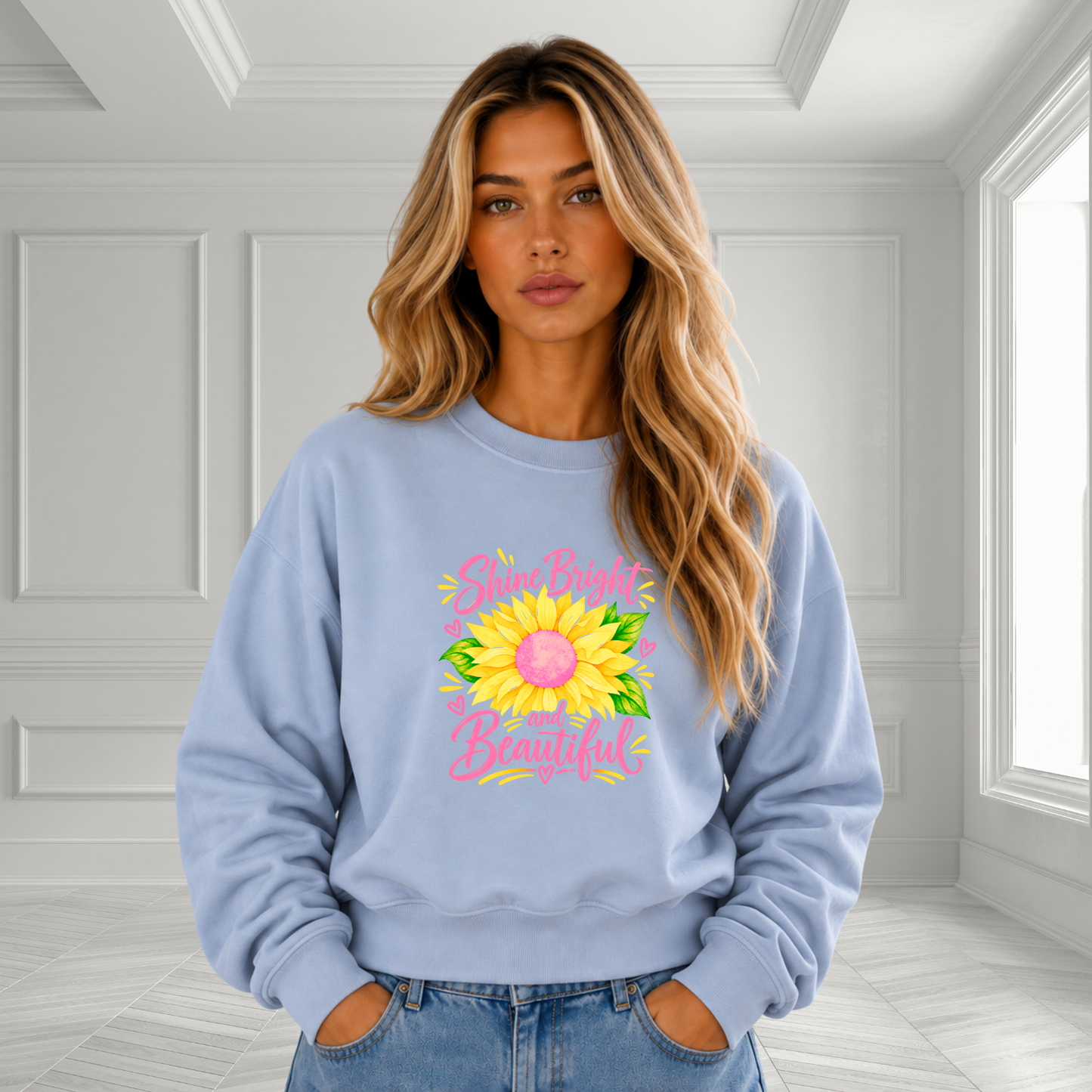 Shine Bright And Beautiful Crewneck Sweatshirt