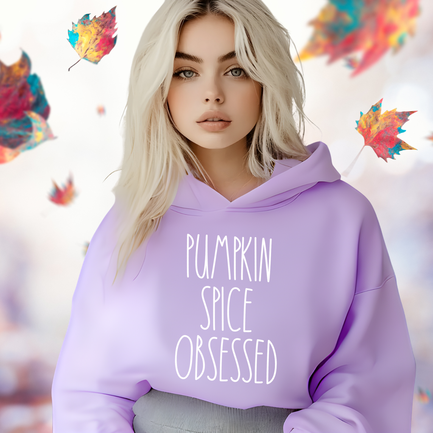Pumpkin Spice Obsessed Crop Hoodie