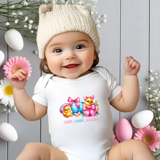 Chirp, Chirp, Hooray Infant Short Sleeve Onesie