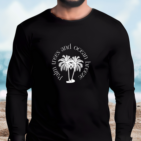 Palm Trees and Ocean Breeze Long Sleeve Tee