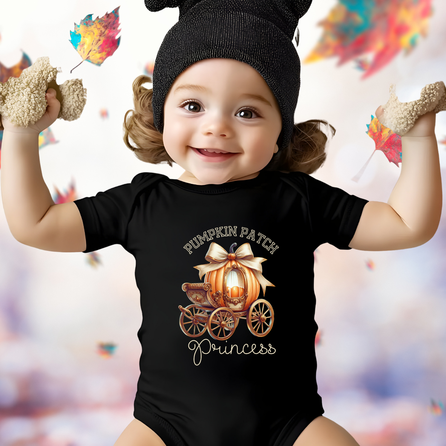 Pumpkin Patch Princess Infant Short Sleeve Onesie