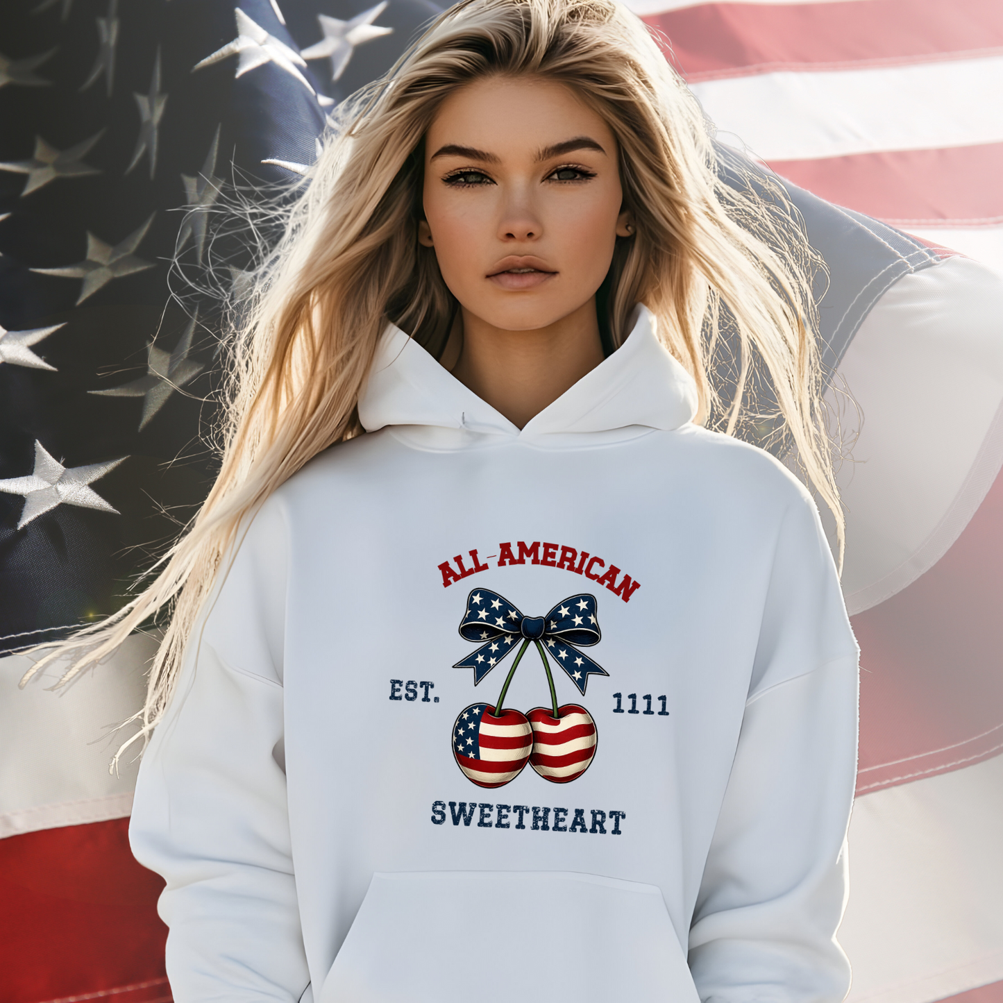 All-American Sweetheart Pullover Hoodie