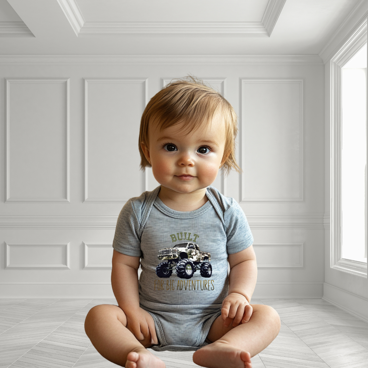 Built For Big Adventures Infant Short Sleeve Onesie