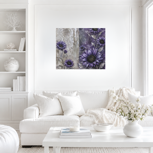 Violet Horizon Canvas Wall Art