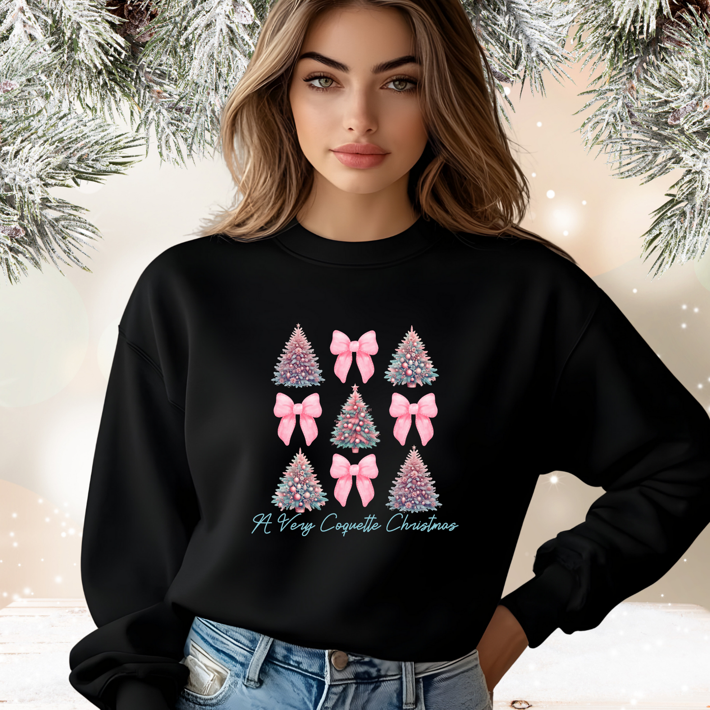 A Very Coquette Christmas Crewneck Sweatshirt