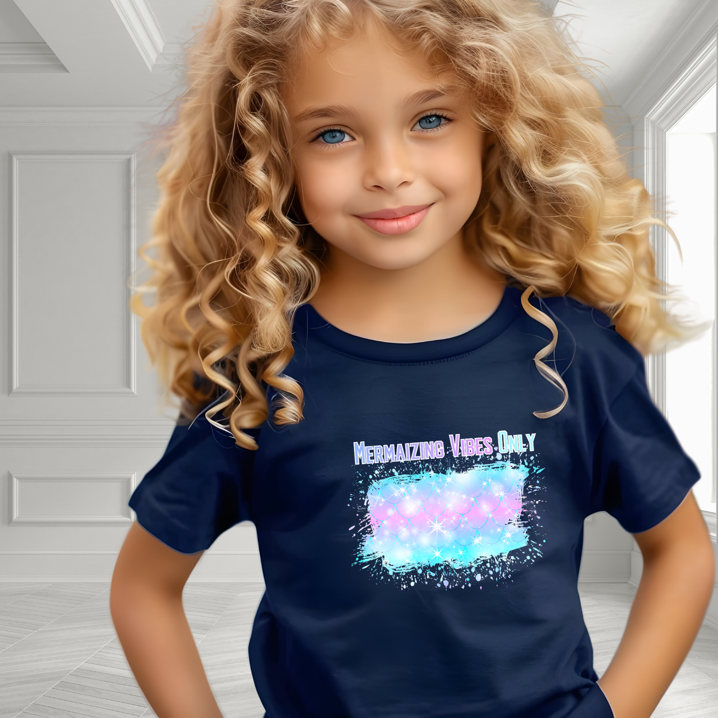 Mermaizing Vibes Only Kid's T-Shirt