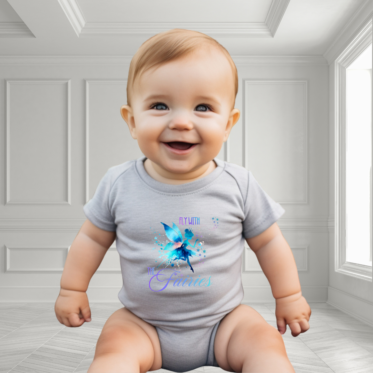 Fly With The Fairies Infant Short Sleeve Onesie